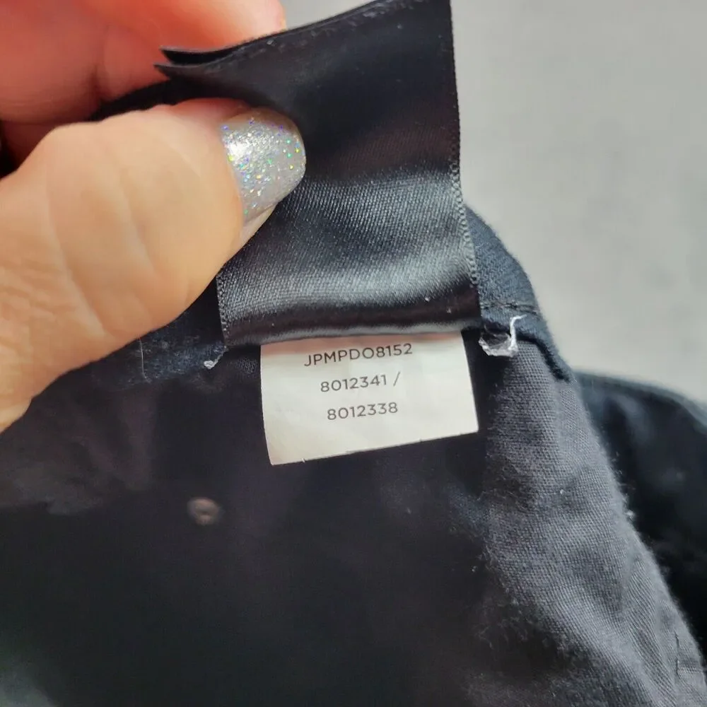 Jones Pants Womens Size‎ 6 Black Embroidery Madison Skinny Crop Control Comfort